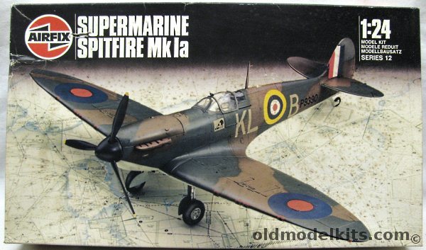 Airfix 1/24 Supermarine Spitfire Mk1a, 12001 plastic model kit